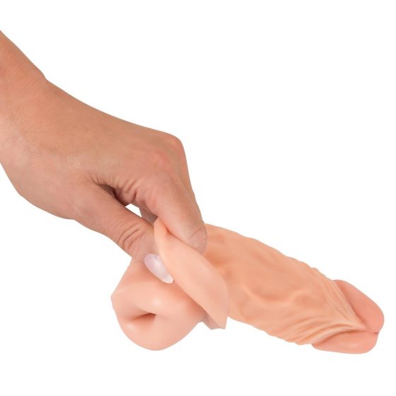 Nature Skin - predlžujúci, zhrubšujúci návlek na penis (19,5cm)