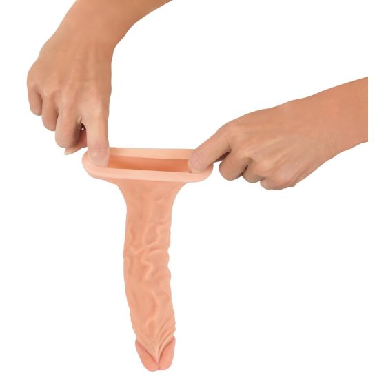 Nature Skin - predlžujúci, zhrubšujúci návlek na penis (19,5cm)