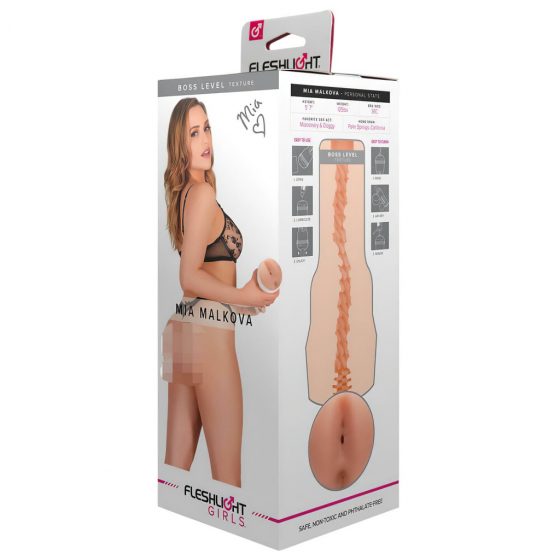 Fleshlight Mia Malkova Boss Realistický umelý zadok masturbátor (prirodzený)