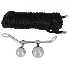   You2Toys Bondage Plugs - kovové expandujúce guličky (149g) - strieborné