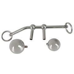   You2Toys Bondage Plugs - kovové expandujúce guličky (149g) - strieborné