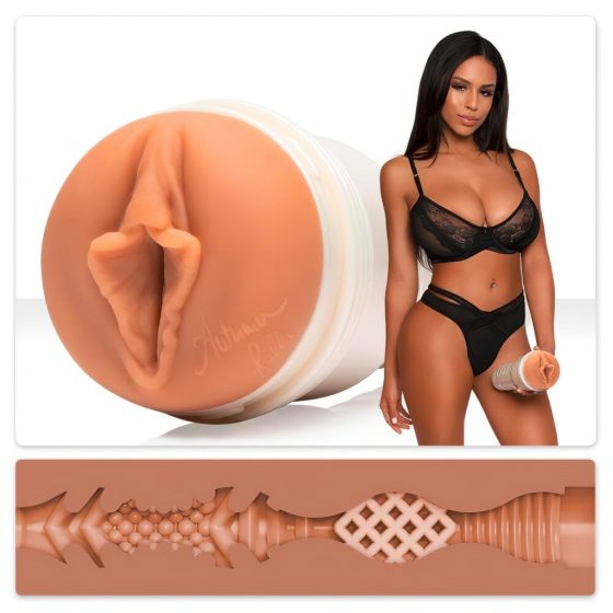 Fleshlight Autumn Falls Cream - realistická vagína (telová farba)