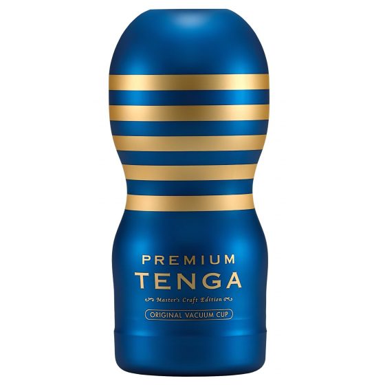 TENGA Premium Original - jednorazový masturbátor (modrý)