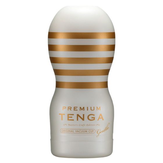 TENGA Premium Gentle - jednorazový masturbátor (biely)