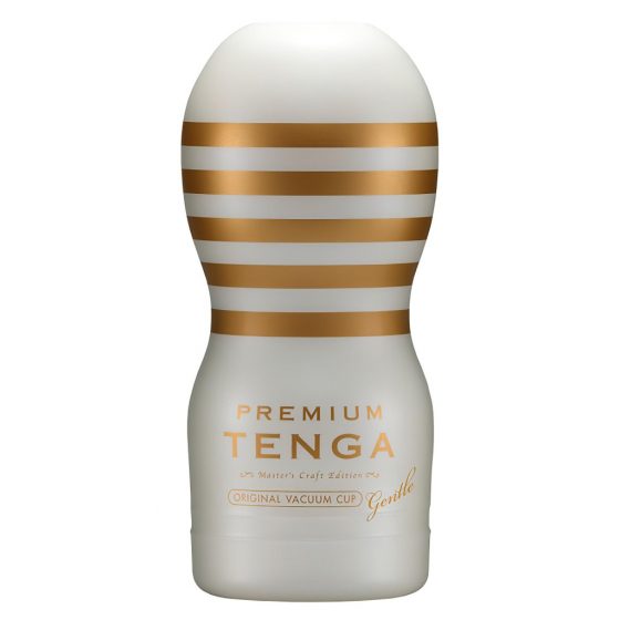 TENGA Premium Gentle - jednorazový masturbátor (biely)