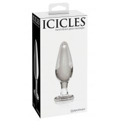   Pipedream Icicles No. 26 - sklenený análny kolík (priehľadný)