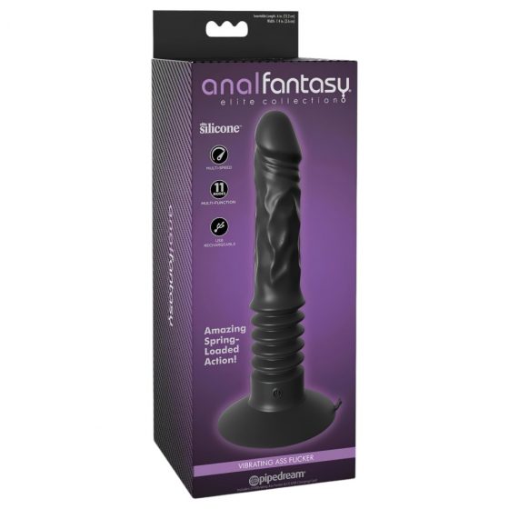 Analfantasy Ass Fucker - dobíjací análny vibrátor (čierny)