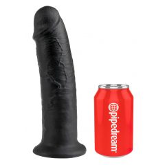 King Cock 10 - veľký prísavkový dildo (25 cm) - čierny