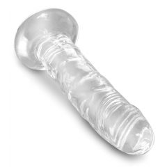 King Cock Clear 6 - lepkavé dildo (15 cm)