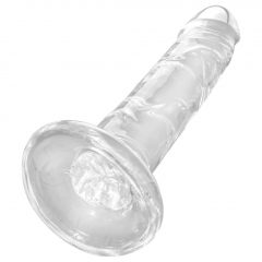 King Cock Clear 6 - lepkavé dildo (15 cm)