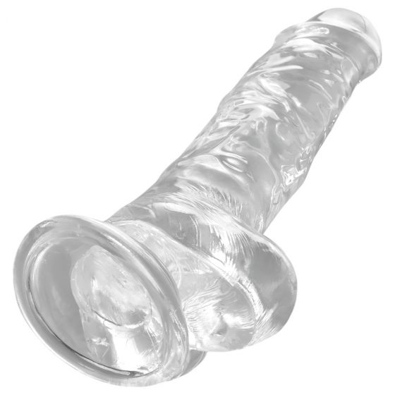 King Cock Clear 8 - upínací, testikulárny vibrátor (20 cm)