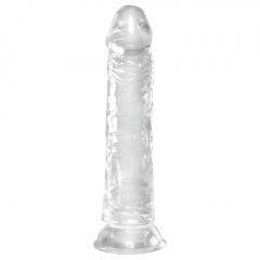 King Cock Clear 8 - prísavný, veľký dildo (20 cm)