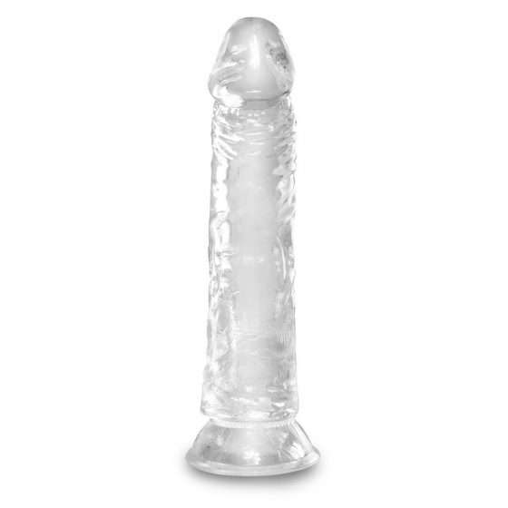 King Cock Clear 8 - veľké dildo s prísavkou (20cm)