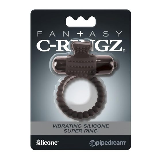 Pipedrem Fantasy C-Ringz - vibračný krúžok na penis (čierny)