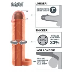   Sure, here's the translation of the product name from Hungarian to Slovak:

X-TENSION Perfect 1 - návlek na penis s krúžkom (17,7 cm) - prirodzený