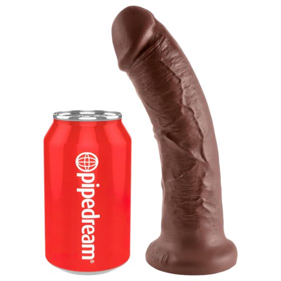 King Cock 8 dildo (20 cm) - hnedá