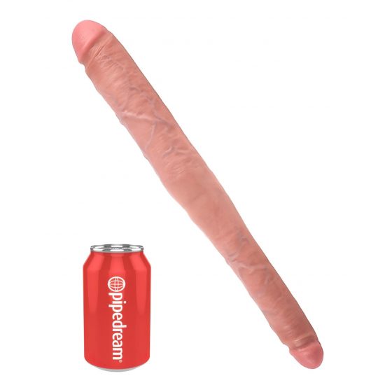 Pipedream King Cock 16 Tapered Double Dildo - realistické obojstranné dildo (41cm) - telová farba"