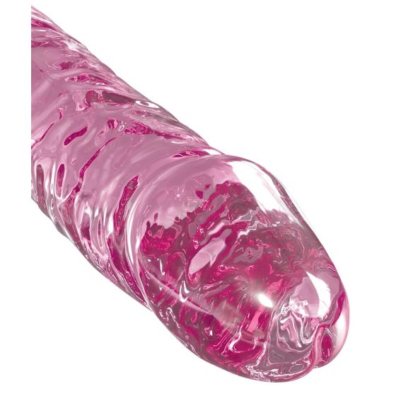 Icicles No. 86 - Penis sklenené dildo (ružové)