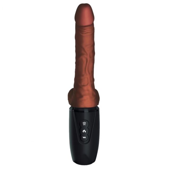 King Cock Plus 7,5 - vibrátor na zatláčanie semenníkov (hnedý)