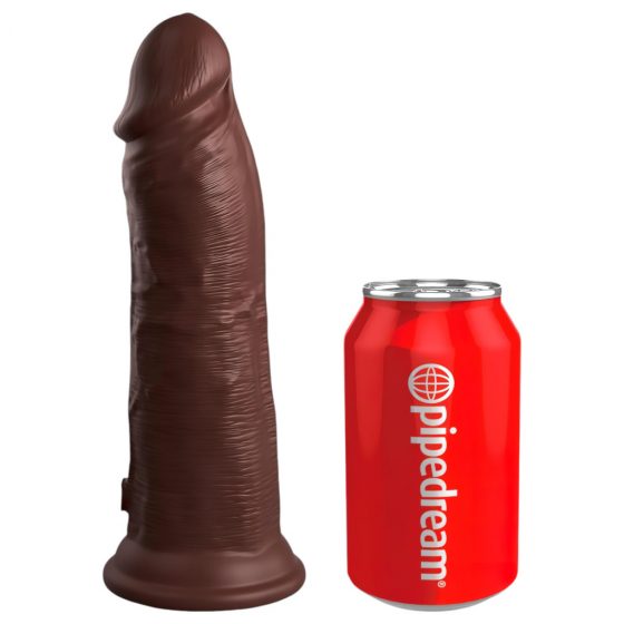 King Cock Elite 8 - realistické dildo (20 cm) - hnedé