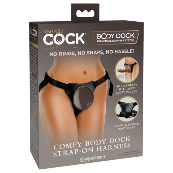 King Cock Elite Comfy Body Dock - Pripojiteľné dno (hnedé)