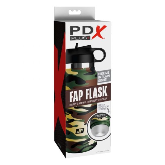 Fap Flask Happy Camper - masturbátor v kanvici (zelená a čierna)