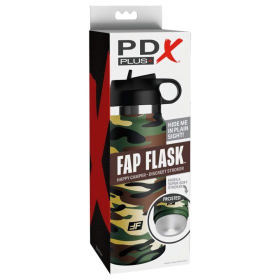 Fap Flask Happy Camper - masturbátor v kanvici (zelená a čierna)