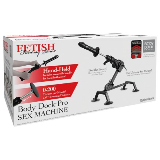 Fetish Body Dock Pro - sexuálny stroj (čierny)