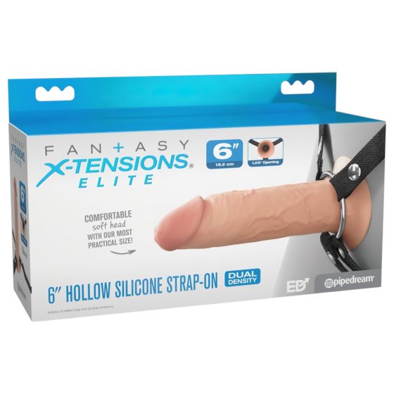 X-TENSION Elite - dutelné pripínacie dildo (prírodné)