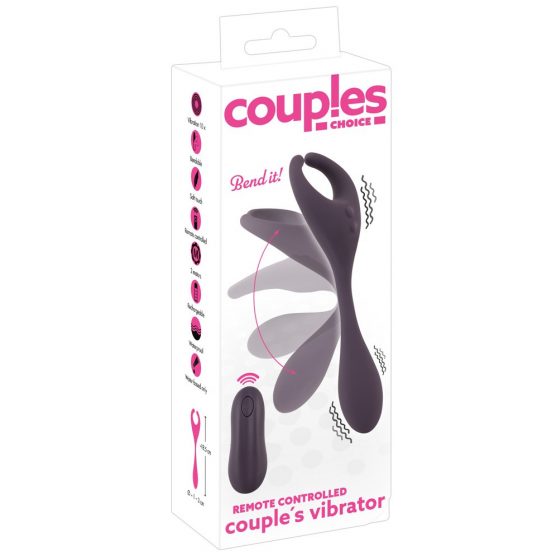 Couples Choice - Nabíjateľný rádiovo ovládaný vibrátor s dvoma motormi (fialový)