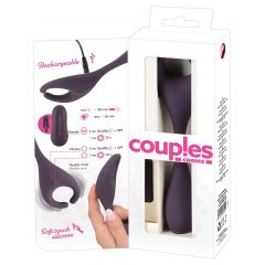   Couples Choice - Nabíjateľný rádiovo ovládaný vibrátor s dvoma motormi (fialový)