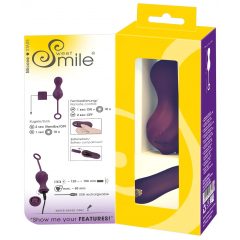   SMILE RC Love Balls - nabíjacie vibračné vajíčko (fialové)