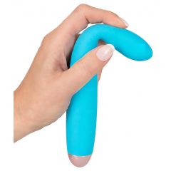   Cuties Mini Vibrator Blue 2.G - nabíjací, vodotesný vibrátor na bod G (tyrkysový)