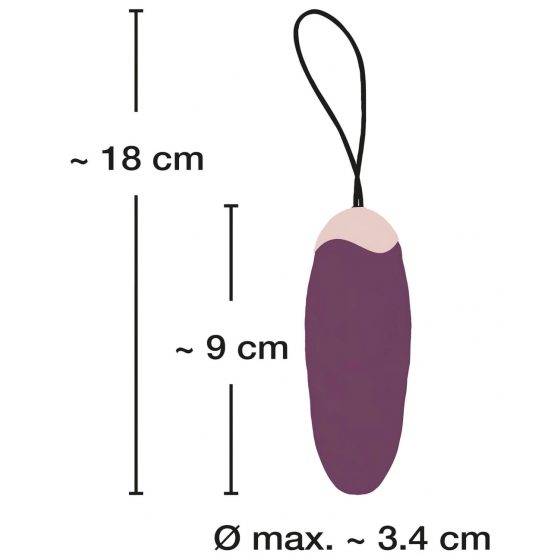 Javida Shaking Love - nabíjacie, pulzujúce vibračné vajíčko (fialové)