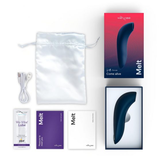 We-Vibe Melt - nabíjací vodotesný smart stimulátor klitorisu (modrý)