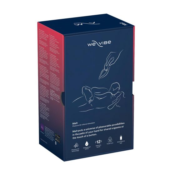 We-Vibe Melt - nabíjací vodotesný smart stimulátor klitorisu (modrý)