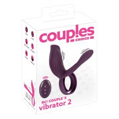   Couples Choice - nabíjací krúžok na penis na diaľkové ovládanie (fialový)