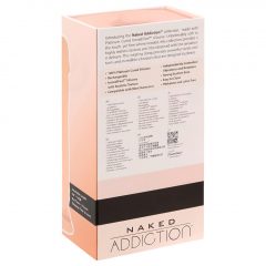   Naked Addiction Rotating 8 - bezdrôtový rotujúci vibrátor (20 cm) - prírodný