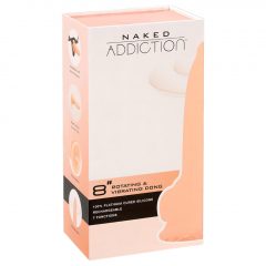   Naked Addiction Rotating 8 - bezdrôtový rotujúci vibrátor (20 cm) - prírodný