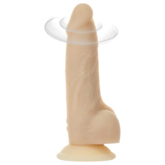 Naked Addiction Rotating 7 - bezdrôtový rotujúci vibrátor (18 cm) - prírodný