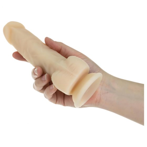 Naked Addiction Rotating 7 - bezdrôtový rotujúci vibrátor (18 cm) - prírodný