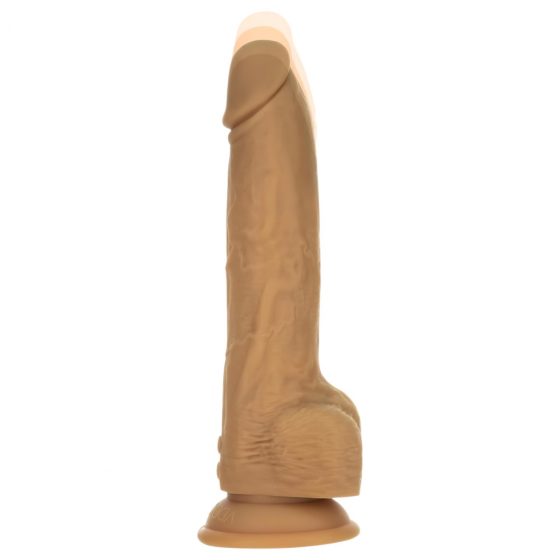 Naked Addiction Thrusting 9 - bezdrôtový, rádiom riadený, vibračný vibrátor - tmavý (23 cm)