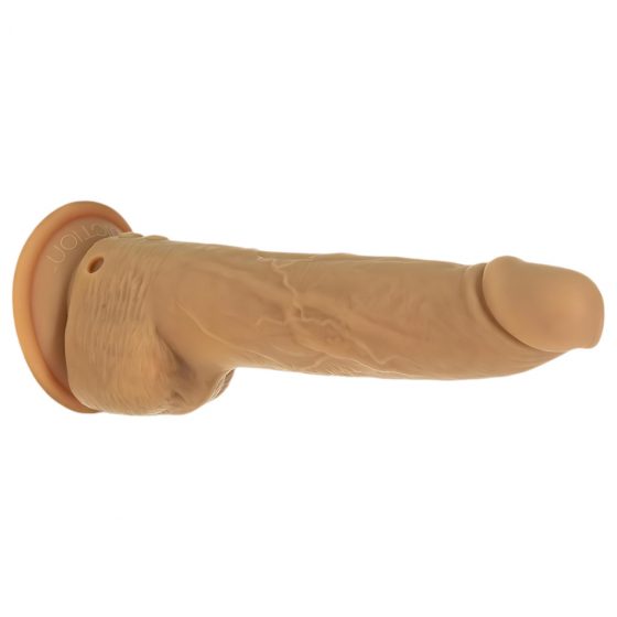 Naked Addiction Thrusting 9 - bezdrôtový, rádiom riadený, vibračný vibrátor - tmavý (23 cm)