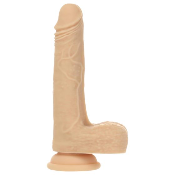 Naked Addiction Thrusting 7,5 - Nabíjací vibračný vibrátor (19 cm) - prírodný