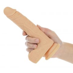   Naked Addiction Thrusting 7,5 - Nabíjací vibračný vibrátor (19 cm) - prírodný