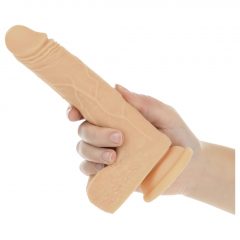   Naked Addiction Thrusting 7,5 - Nabíjací vibračný vibrátor (19 cm) - prírodný