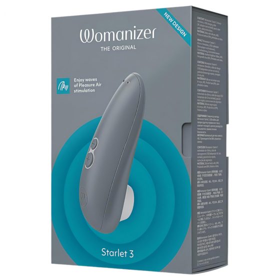 Womanizer Starlet 3 - dobíjací, vodotesný stimulátor klitorisu (sivý)