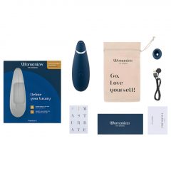   Womanizer Premium 2 - nabíjací, vodotesný stimulátor klitorisu (modrý)