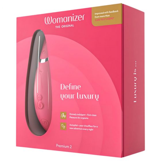 Womanizer Premium 2 - nabíjací, vodotesný stimulátor klitorisu (ružový)