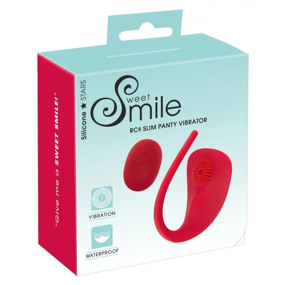 SMILE Slim Panty - dobíjací rádiový vibrátor na klitoris (červený)